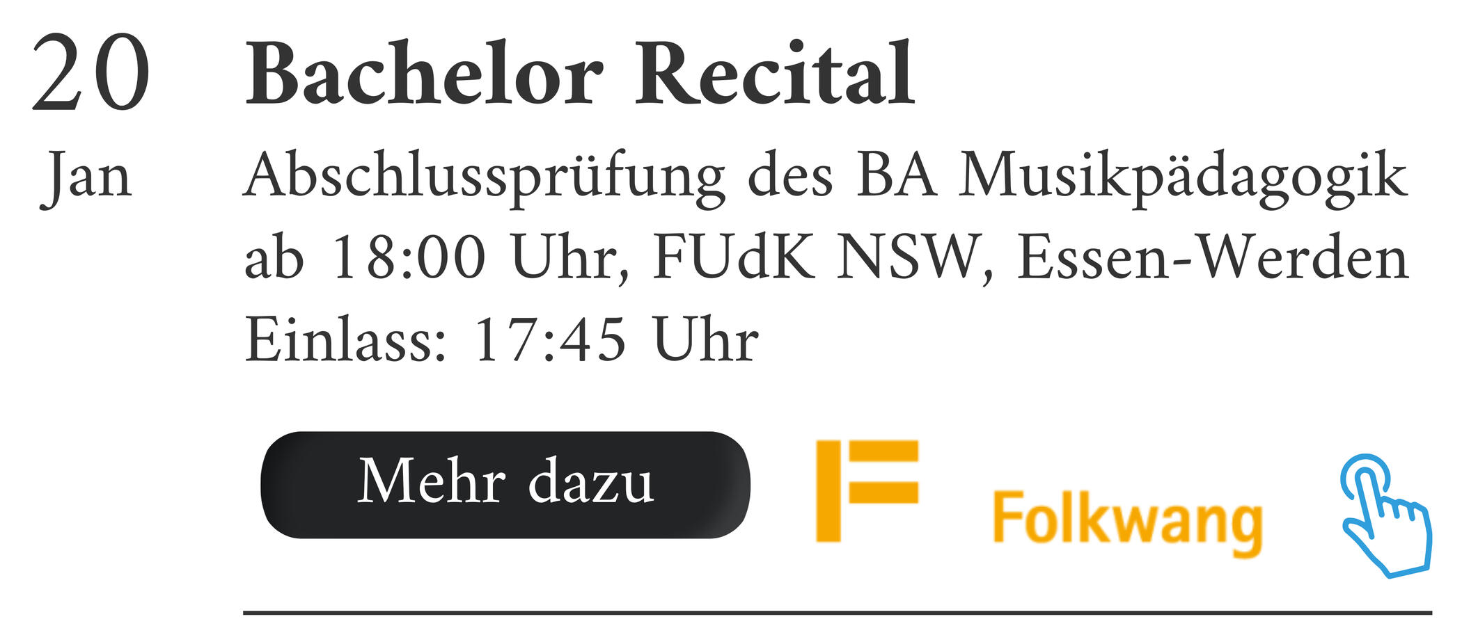 bachelor recital